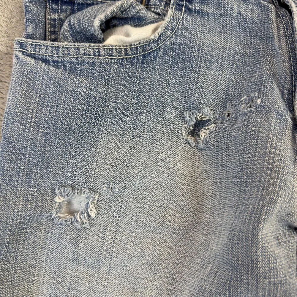 Vintage Southpole Jeans Mens 29x30 Blue Medium Wash Y2K Distressed Skater Cotton